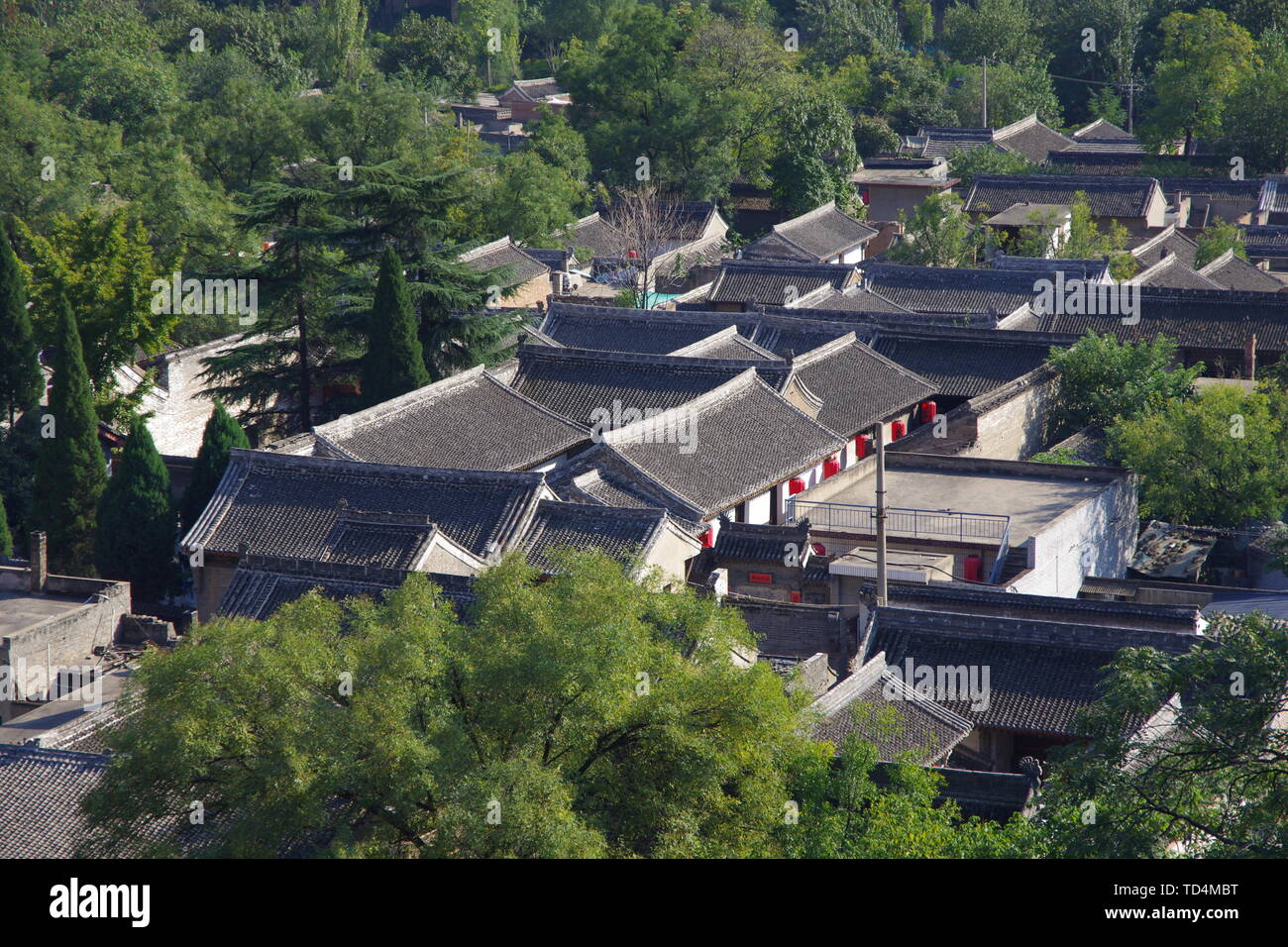 Antica casa di famiglia di partito villaggio, Hancheng, Weinan Provincia, Provincia di Shaanxi Foto Stock