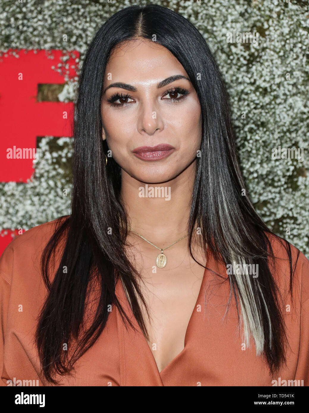 WEST HOLLYWOOD, Los Angeles, California, Stati Uniti d'America - 11 giugno: attrice Moran Atias arriva a InStyle Max Mara le donne nei film di celebrazione che si tiene a Chateau Marmont il 11 giugno 2019 in West Hollywood, Los Angeles, California, USA. (Foto di Xavier COLLIN/Image Press Agency) Foto Stock