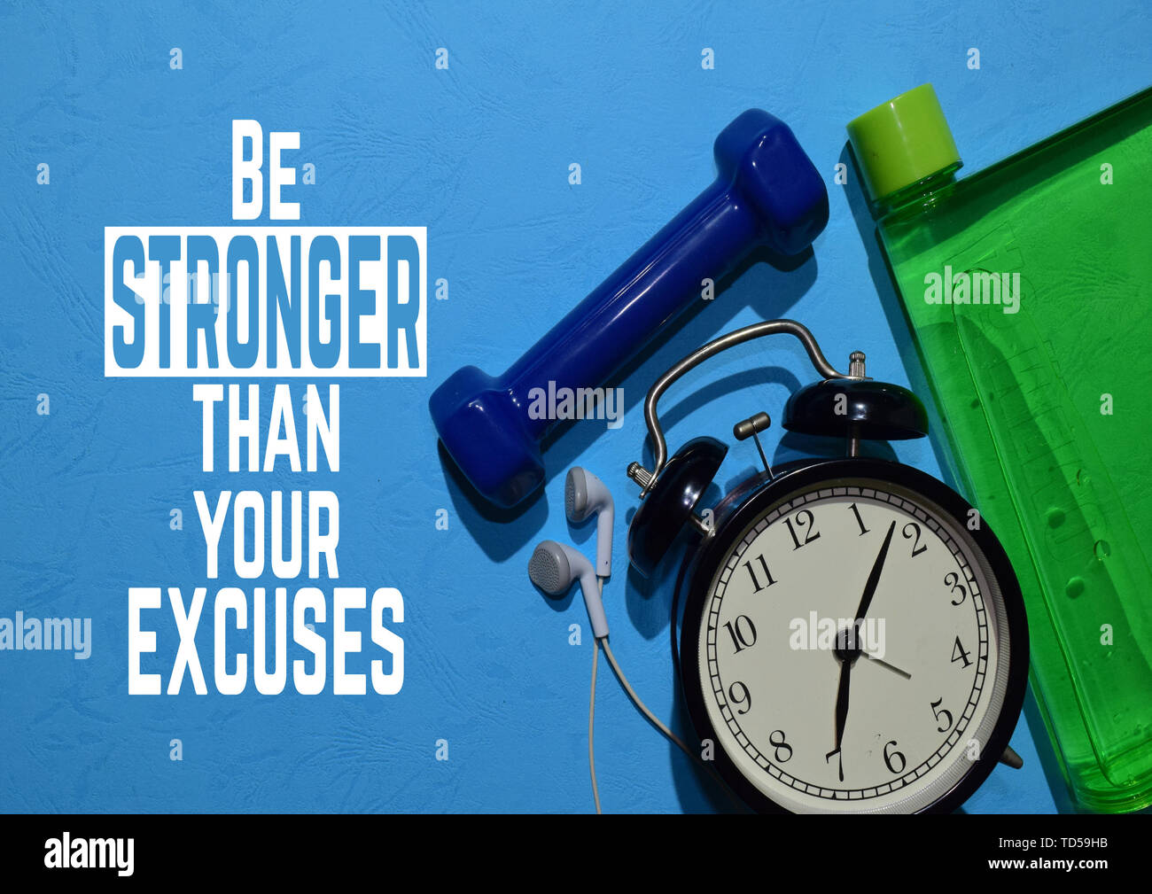 Essere più forti le tue scuse. Motivazione Fitness preventivi. Sport concept Foto Stock