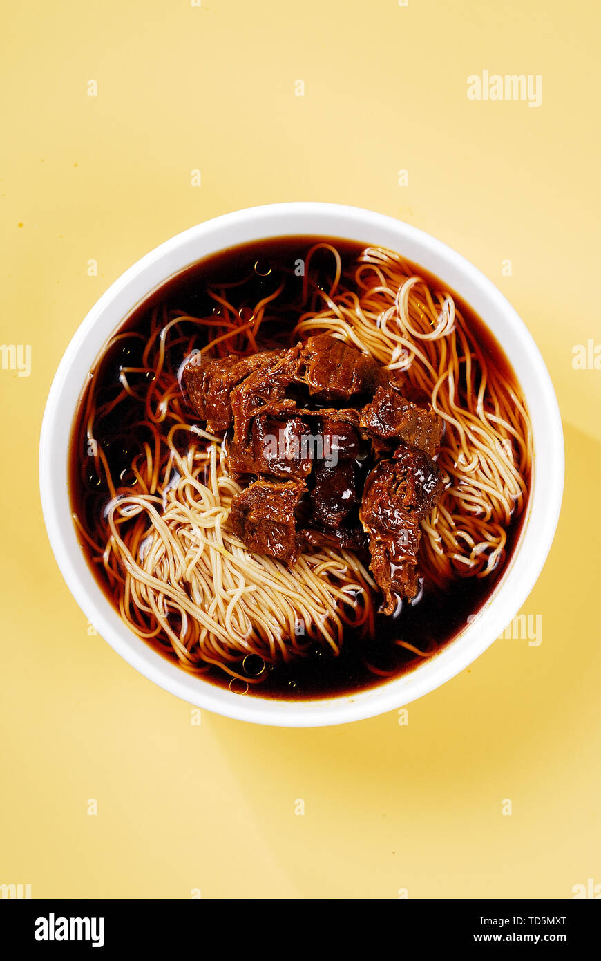 Brasato di manzo tagliatelle Foto Stock