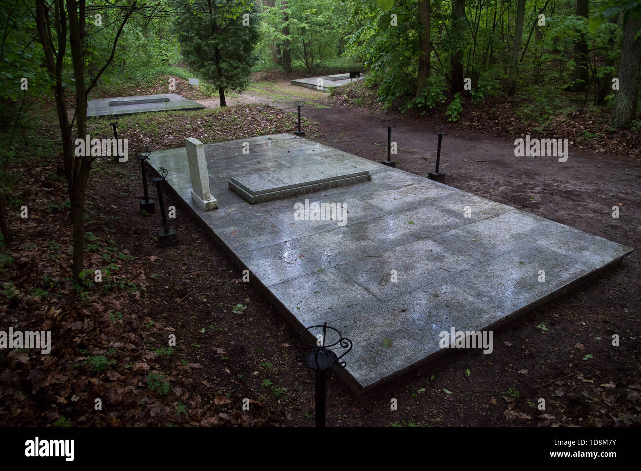 Uno di almeno 39 tombe di massa di 5000 a 7000 civili, soprattutto gli intellettuali polacca (nazionale attivisti, insegnanti, sacerdoti) da Kociewie, Kaszuby un Foto Stock