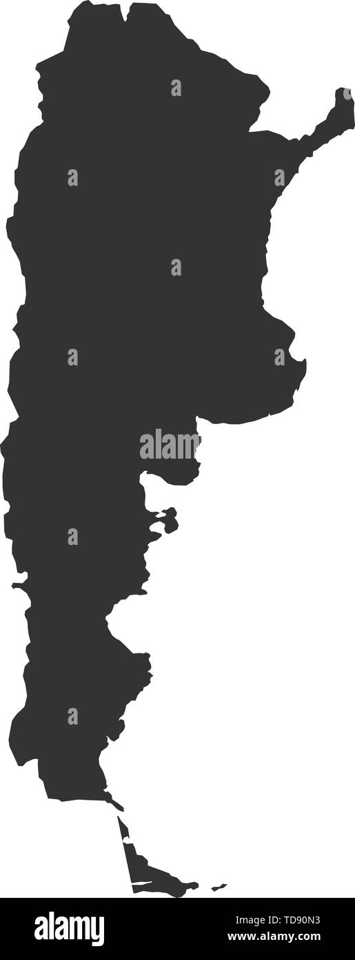 Vettore Mappa Argentina isolati su sfondo bianco Illustrazione Vettoriale