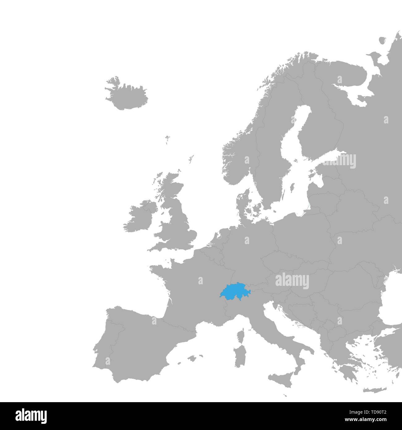 svizzera cartina europa - 4 Europa con mappa della Svizzera evidenziata. Illustrazione Vettoriale Immagine e Vettoriale - Alamy