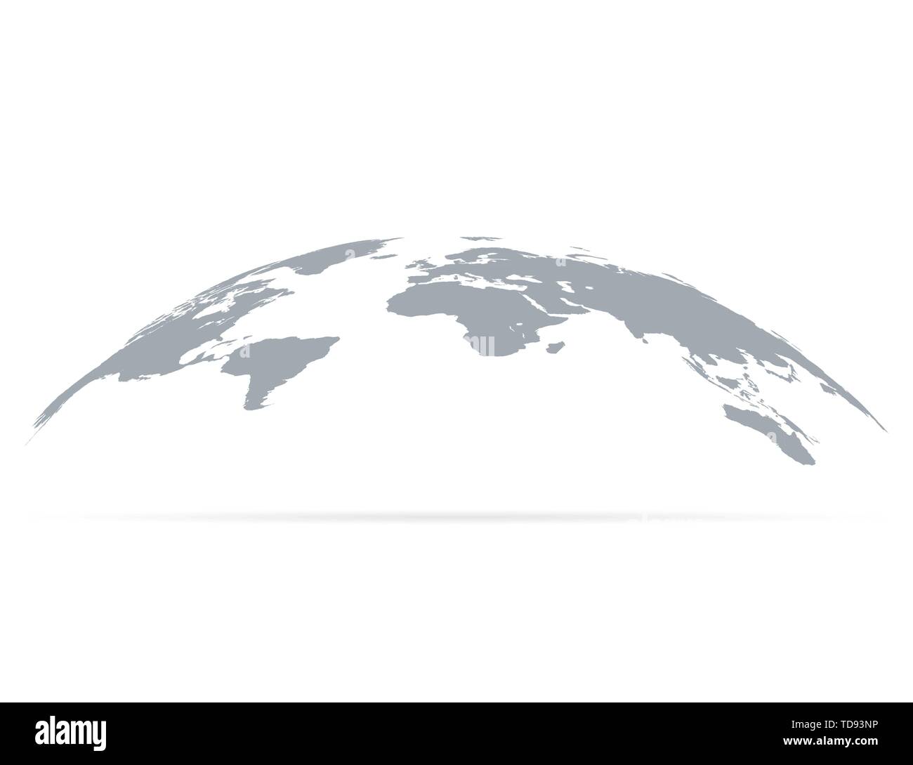 Mappa mondo mondo con ombra. Eps vettoriali10 Illustrazione Vettoriale