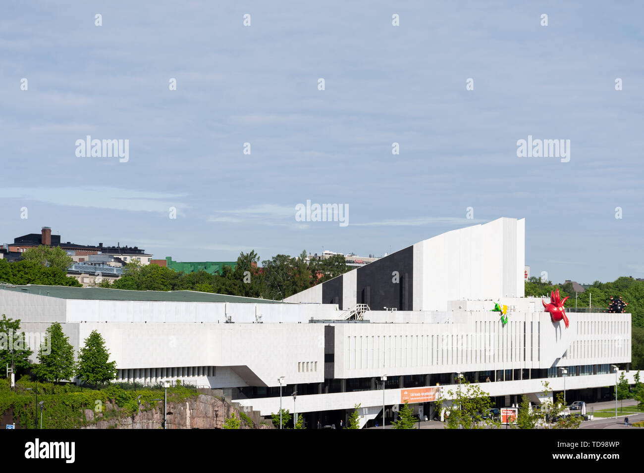 Casa Finlandia a Helsinki, Finlandia Foto Stock