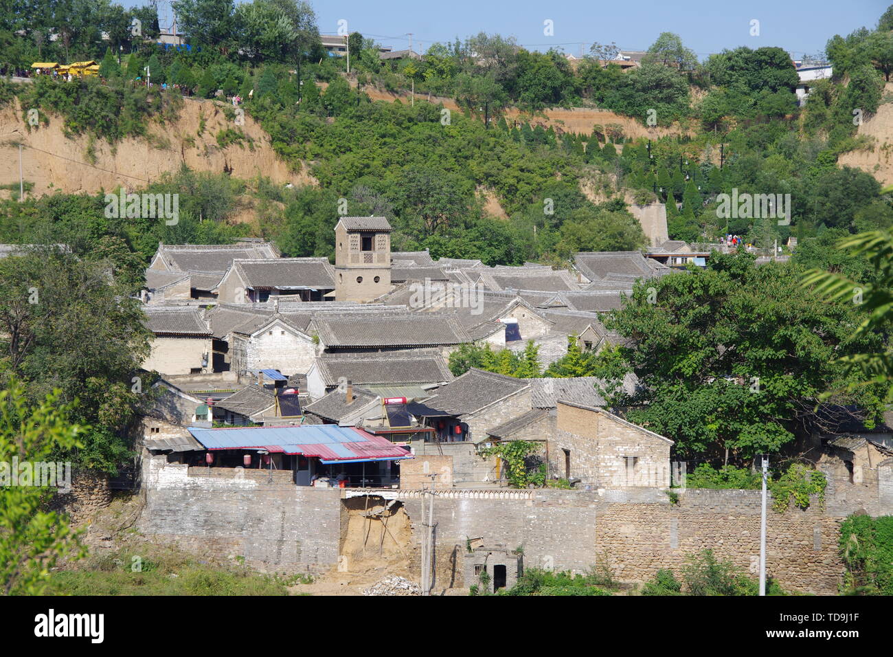 Antica casa di famiglia di partito villaggio, Hancheng, Weinan Provincia, Provincia di Shaanxi Foto Stock