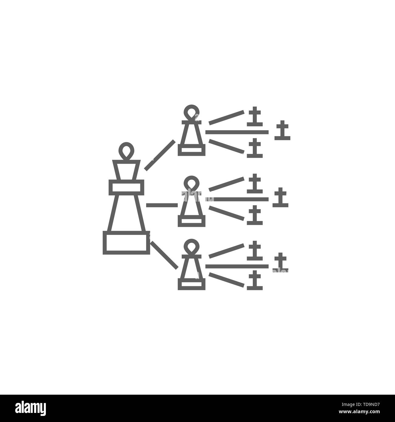 Viral Marketing relativi vettore di linea sottile icona. Isolato su sfondo bianco. Corsa modificabile. Illustrazione Vettoriale. Illustrazione Vettoriale