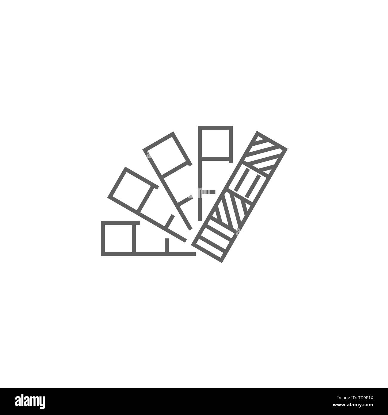 Icona linea colori Illustrazione Vettoriale