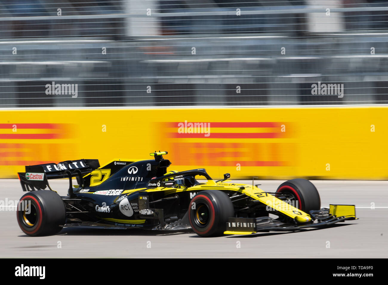 Giugno 09, 2019: Renault driver Nico Hulkenberg (27) della Repubblica federale di Germania durante il periodo della Formula Uno, Montreal Grand Prix sul circuito Gilles Villeneuve di Montreal, Quebec, Canada Daniel Lea/CSM Foto Stock