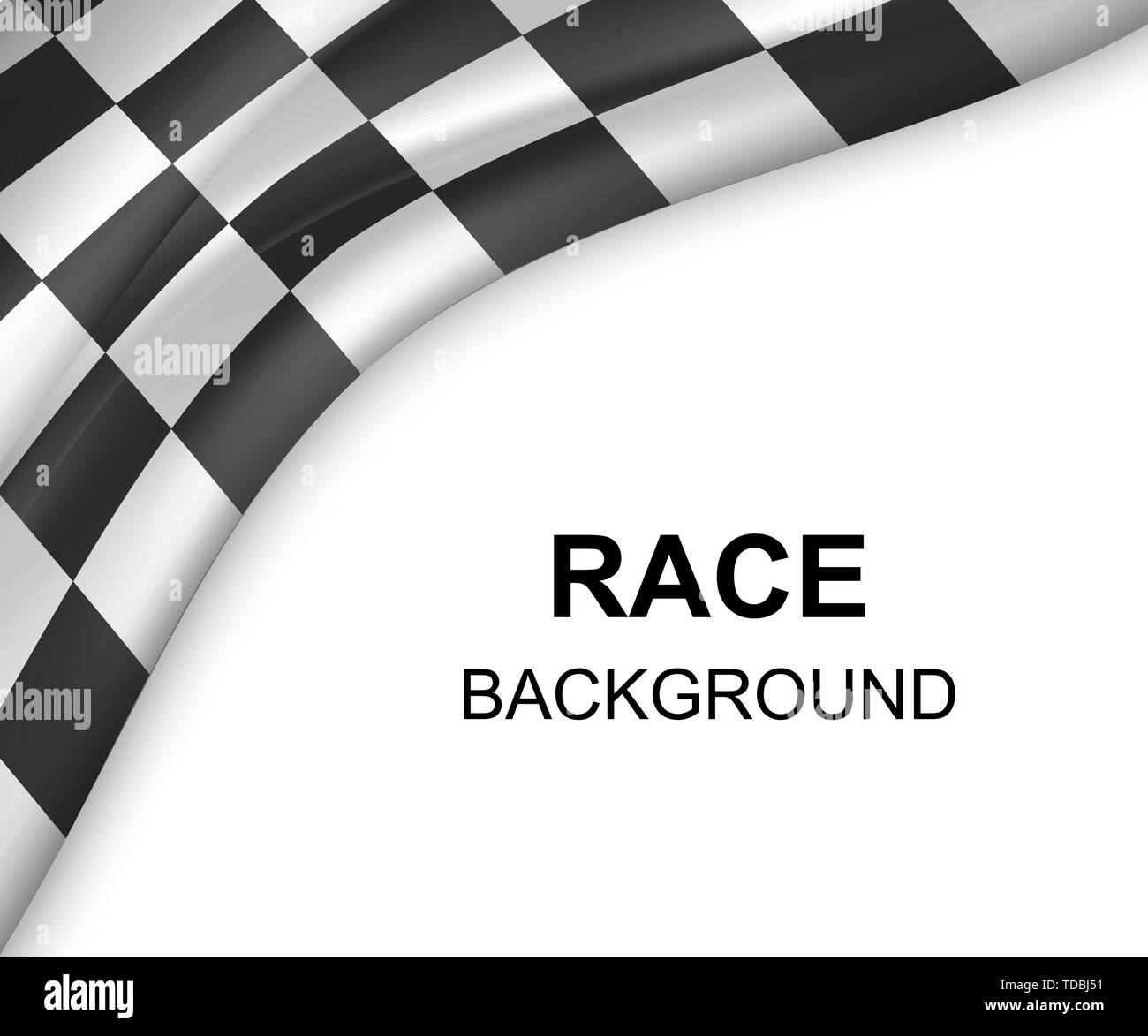Bandiera a scacchi dello sfondo. gara bandiera design . Modello per la progettazione Illustrazione Vettoriale