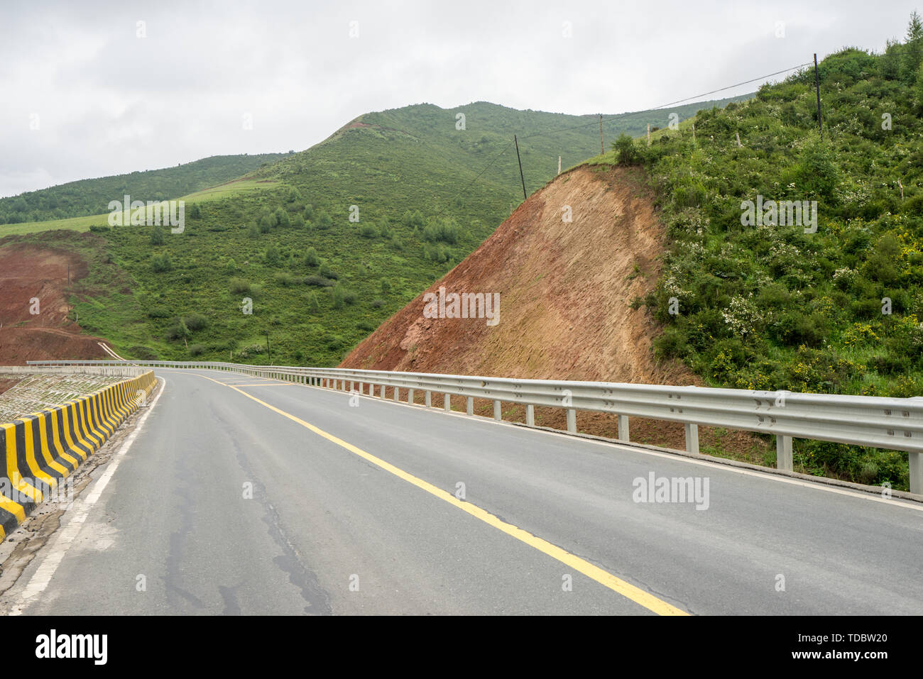 Autostrada di montagna Foto Stock