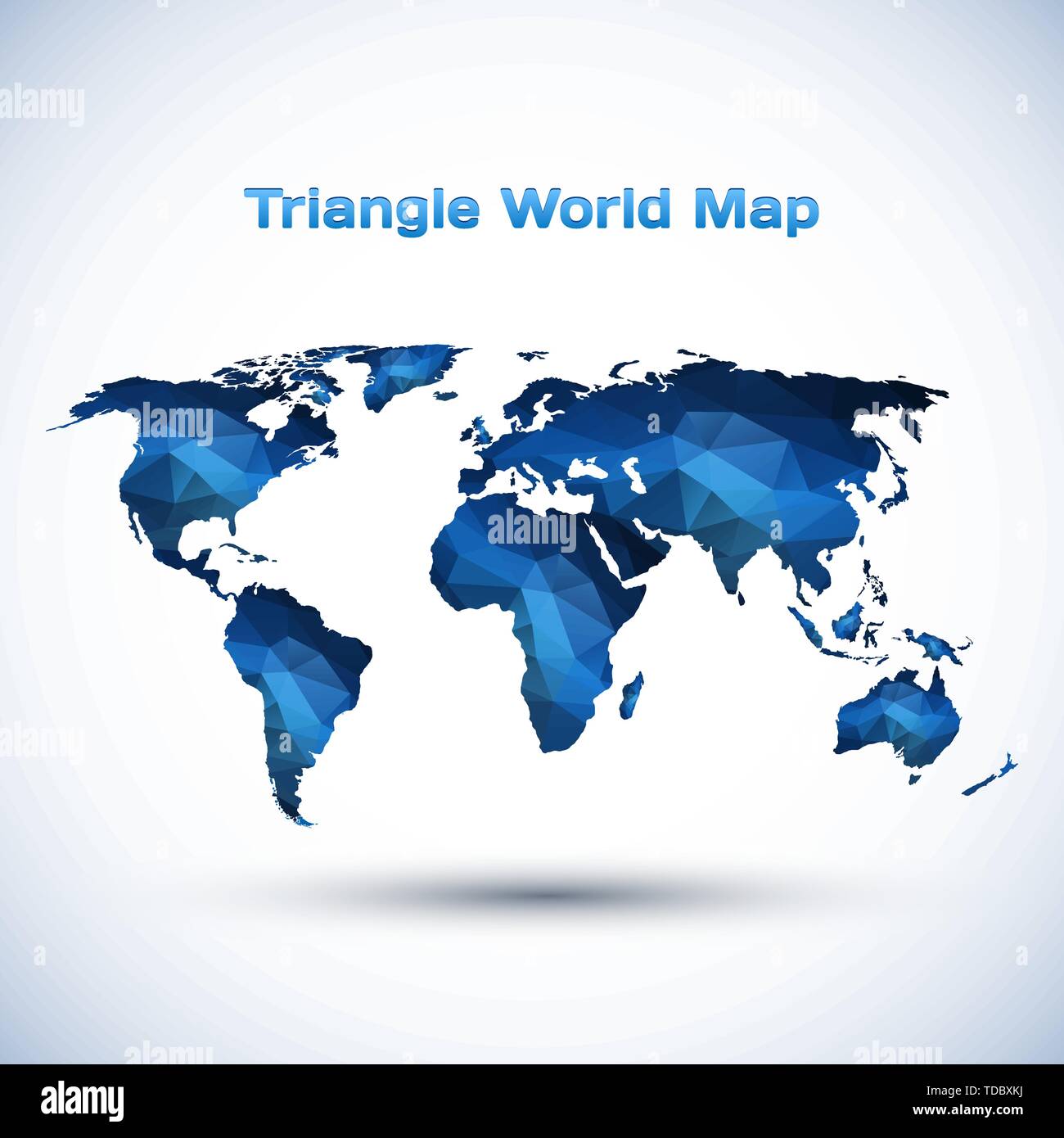Triangolo mappa Mondo illustrazione Illustrazione Vettoriale