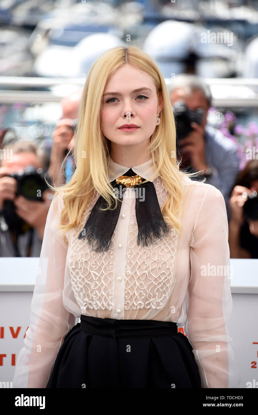 72a Cannes Film Festival 2019, Photocall Giuria Ufficiale della 72a Cannes film festival nella foto: Elle Fanning dove: Cannes, Francia Quando: 14 maggio 2019 Credit: IPA/WENN.com * * disponibile solo per la pubblicazione in UK, USA, Germania, Austria, Svizzera** Foto Stock