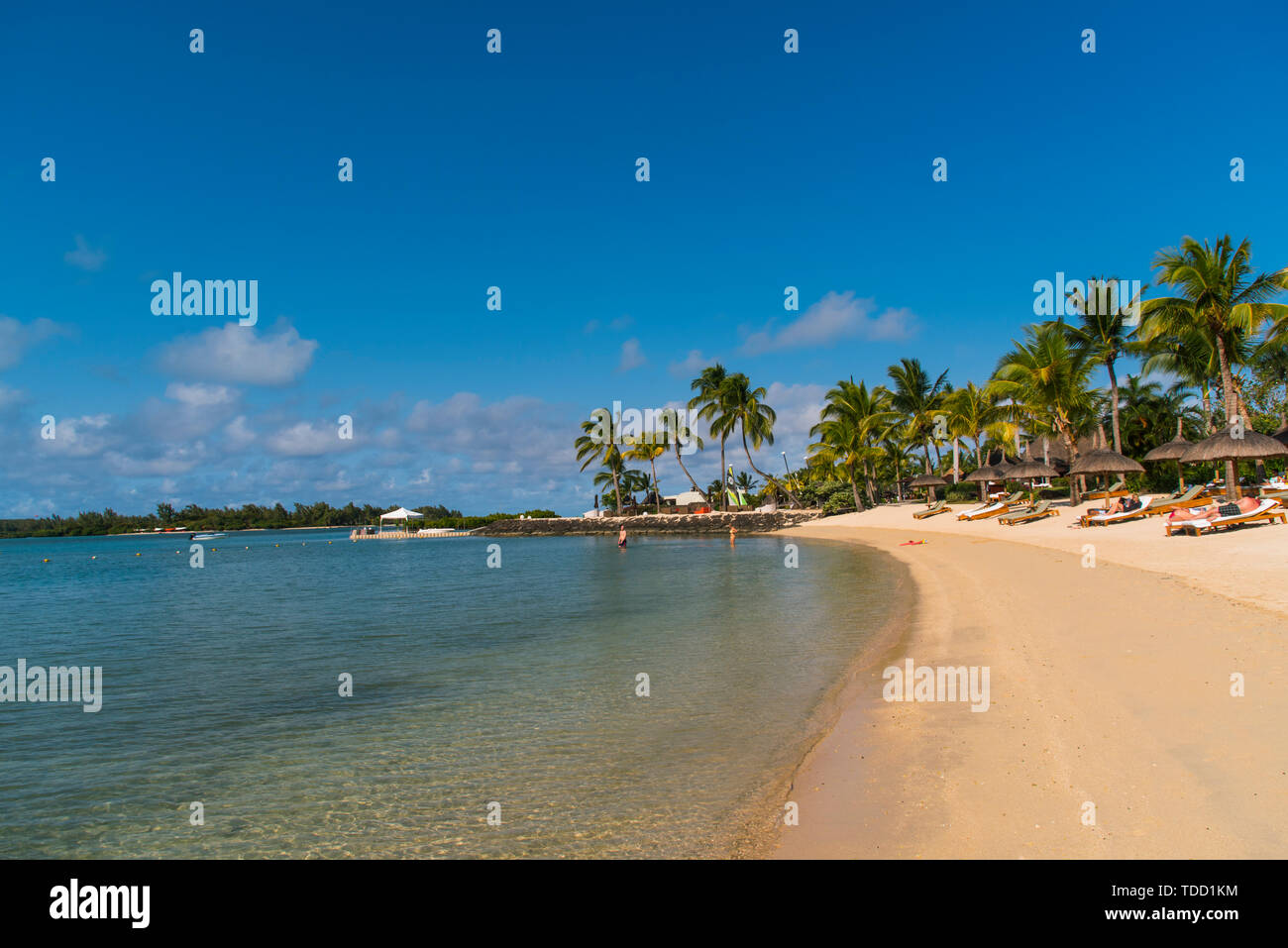 Scenario di Maurizio, presi in Four Seasons Resort Mauritius ad Anahita presso il Resort Anacitaski, Mauritius Foto Stock