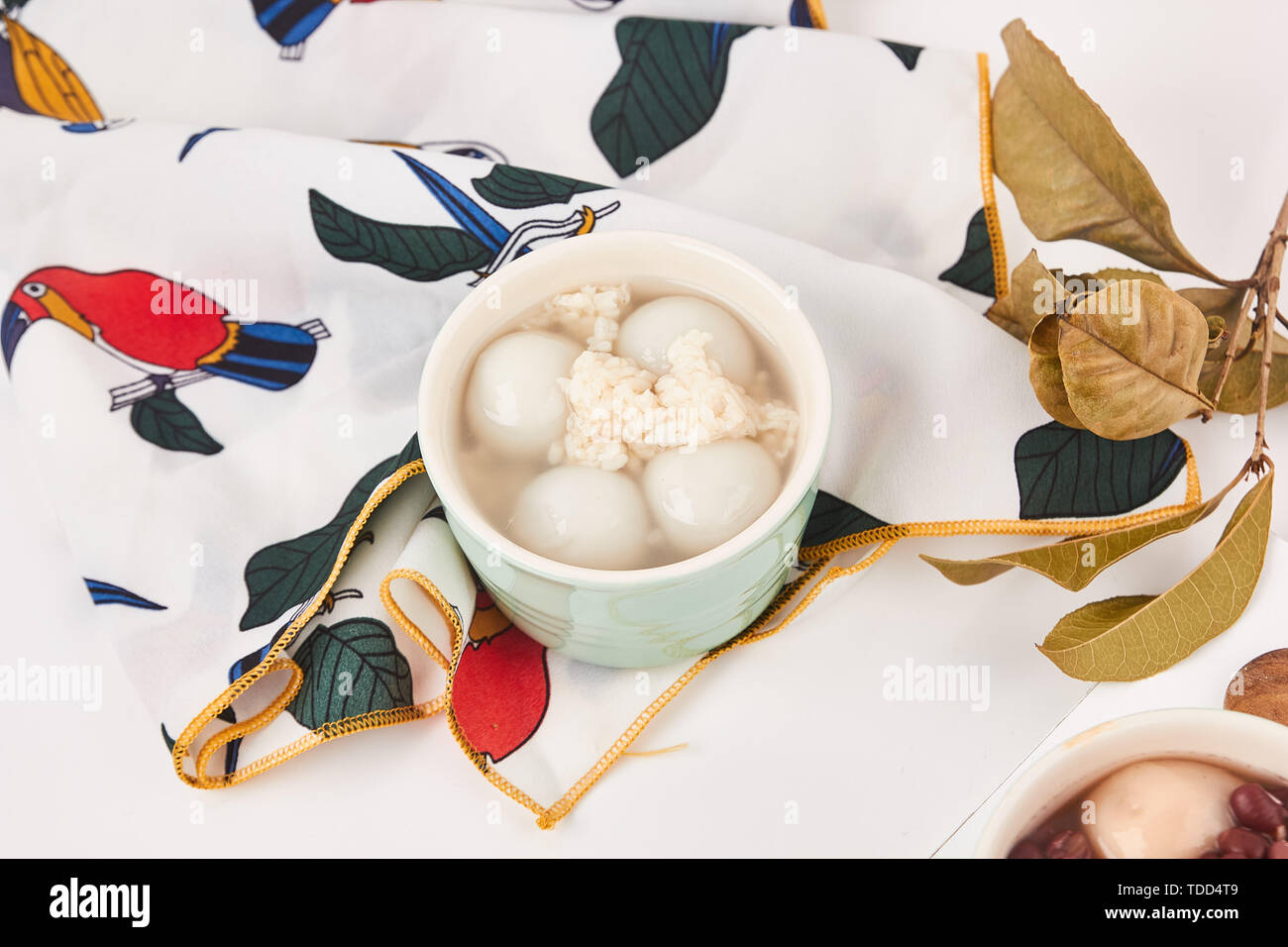 Gli gnocchi sul tavolo. Foto Stock