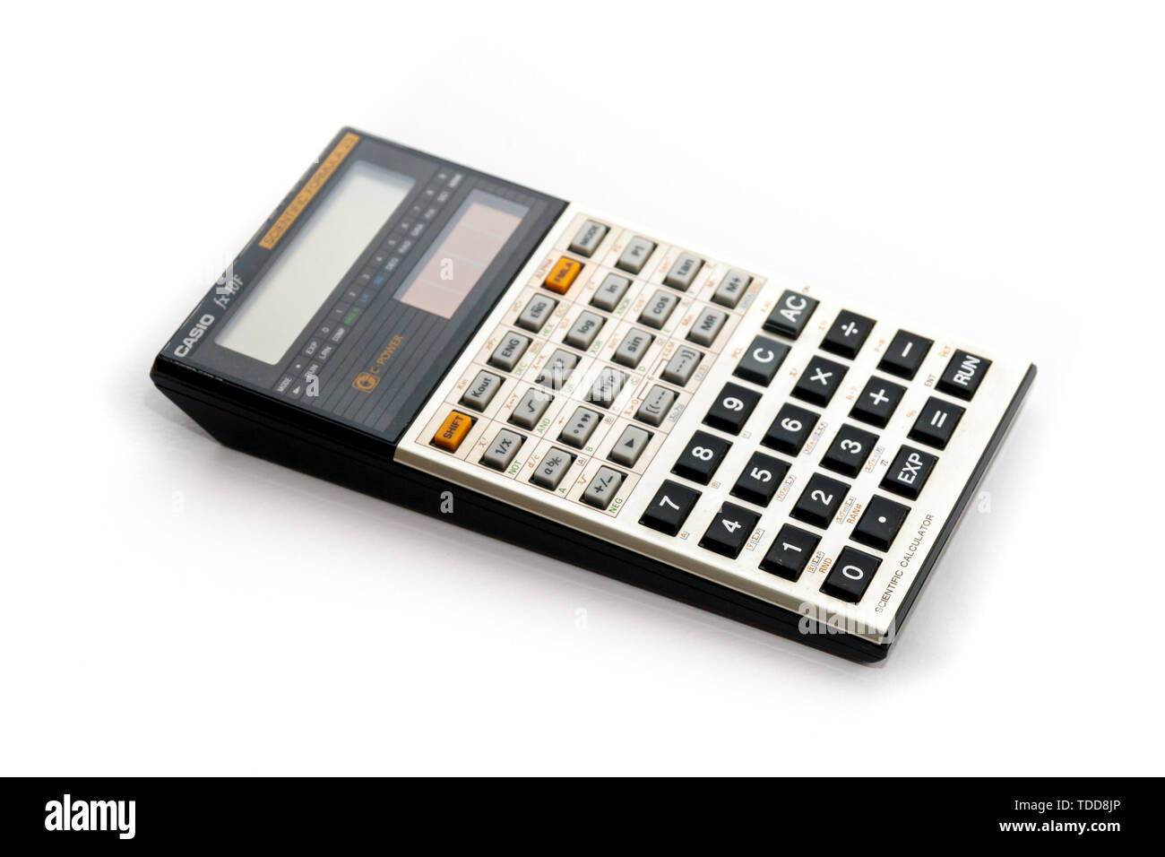 Roma, Italia - Febbraio 02, 2013: Vintage calcolatrice scientifica dal tardo 80s Foto Stock