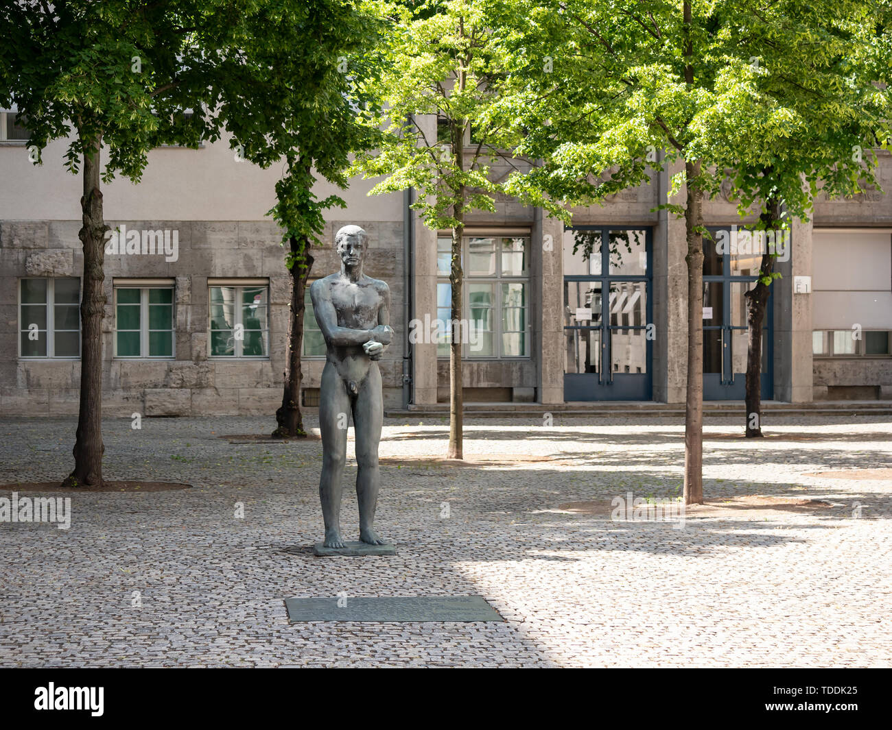 Berlino, Germania - 30 Maggio 2019: il cortile commemorativa della resistenza tedesca Memorial Centre a Berlino, Germania Foto Stock