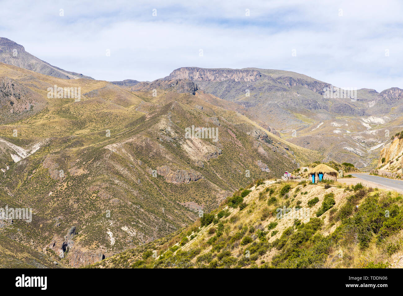 Montagne intorno a Chivay e Valle di Colca, Perù, Foto Stock