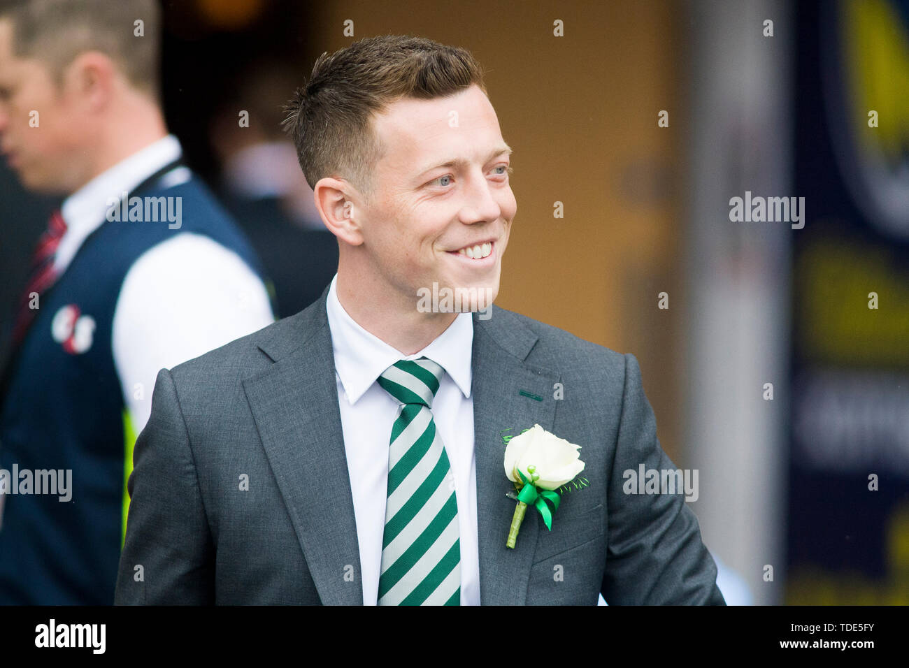 Glasgow, Scozia, 25 maggio 2019. Callum McGregor di Celtic arriva in anticipo del William Hill Coppa Scozzese finale tra Celtic e cuori all'Hampden Park il 25 maggio 2019 a Glasgow, in Scozia. Solo uso editoriale, è richiesta una licenza per uso commerciale. Nessun uso in scommesse, giochi o un singolo giocatore/club/league pubblicazione. Credito: Scottish Borders Media/Alamy Live News Foto Stock