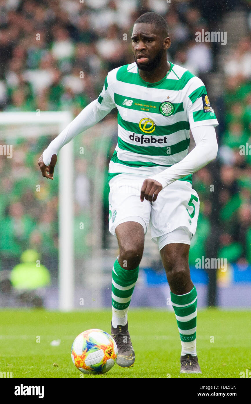 Glasgow, Scozia, 25 maggio 2019. Odsonne Edouard del Celtic durante la William Hill Coppa Scozzese finale tra Celtic e cuori all'Hampden Park il 25 maggio 2019 a Glasgow, in Scozia. Solo uso editoriale, è richiesta una licenza per uso commerciale. Nessun uso in scommesse, giochi o un singolo giocatore/club/league pubblicazione. Credito: Scottish Borders Media/Alamy Live News Foto Stock