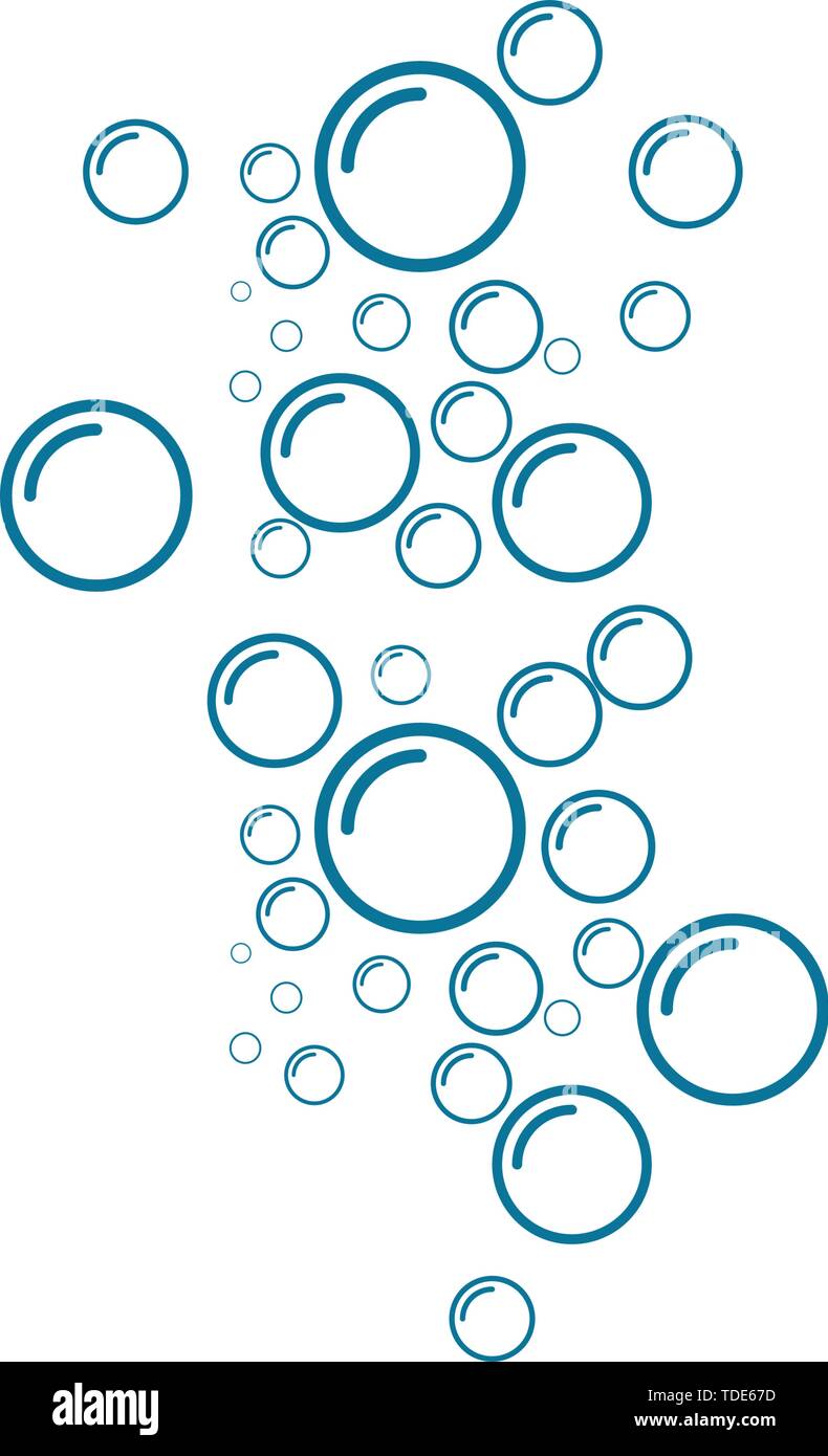 L'acqua bolle illustrazione vettoriale del modello di progettazione Illustrazione Vettoriale