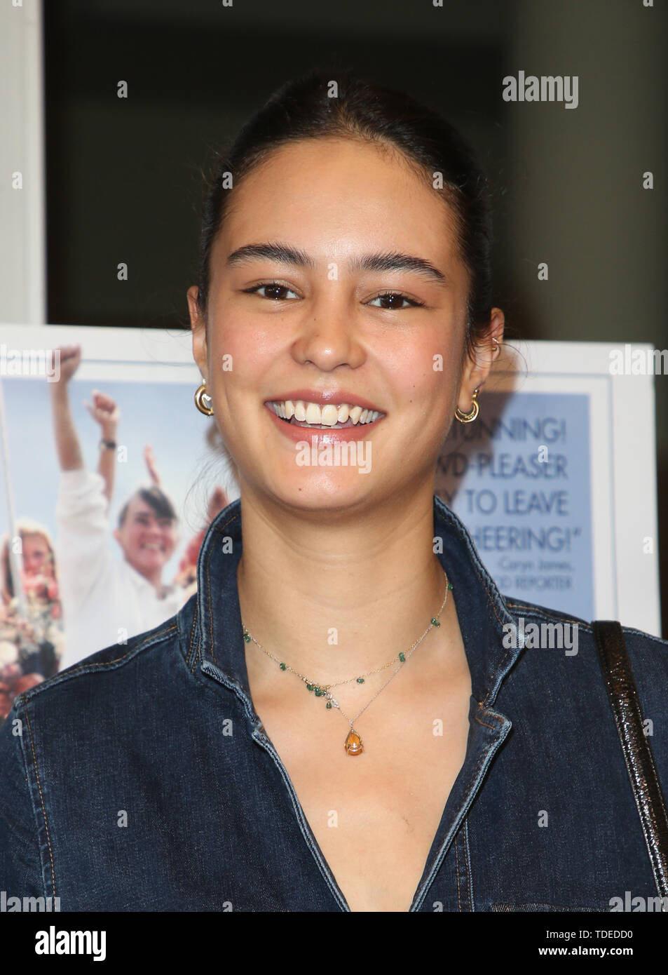 Los Angeles, Ca, Stati Uniti d'America. 14 Giugno, 2019. Courtney Eaton, alla premiere di Maiden a Linwood Dunn Theatre di Los Angeles, la California il 14 giugno 2019. Credito: Faye Sadou/media/punzone Alamy Live News Foto Stock