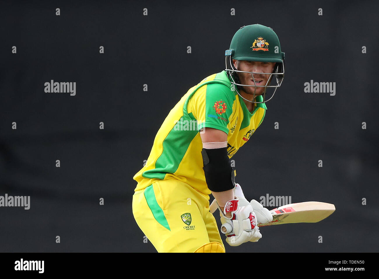 Londra, Regno Unito. Il 15 giugno, 2019. David Warner di ovatta in Australia durante la Sri Lanka v Australia, ICC Cricket World Cup Match, alla Kia ovale, Londra, Inghilterra. Credito: Cal Sport Media/Alamy Live News Foto Stock