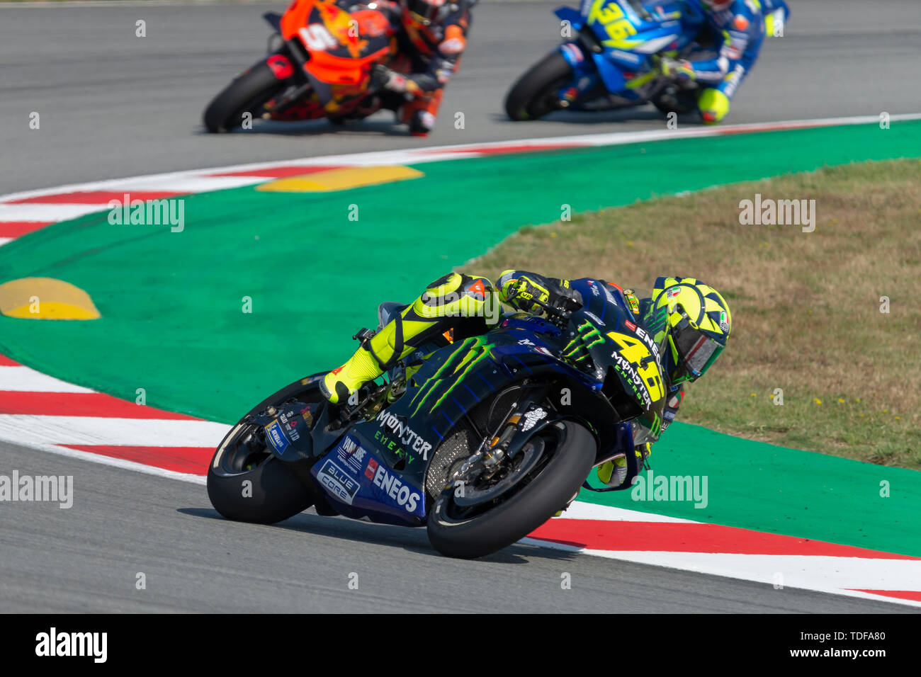 Valentino Rossi. Gran Premio di Catalogna MotoGP sul circuito della Catalogna. Barcellona, Spagna, Giugno 2019 Foto Stock