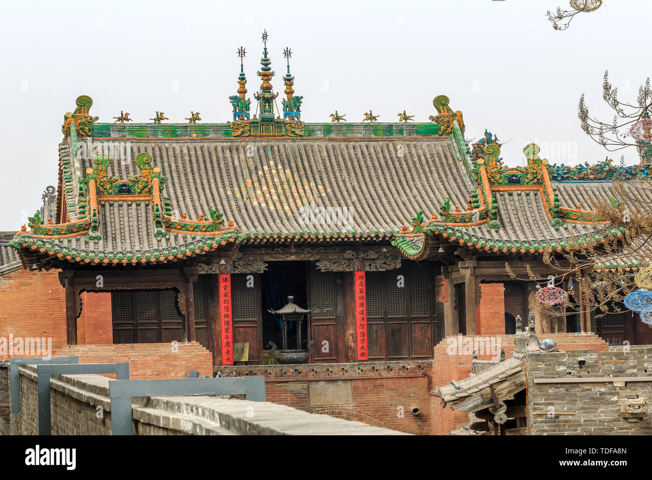 Il tempio antico architettura del castello Zhangbi Foto Stock