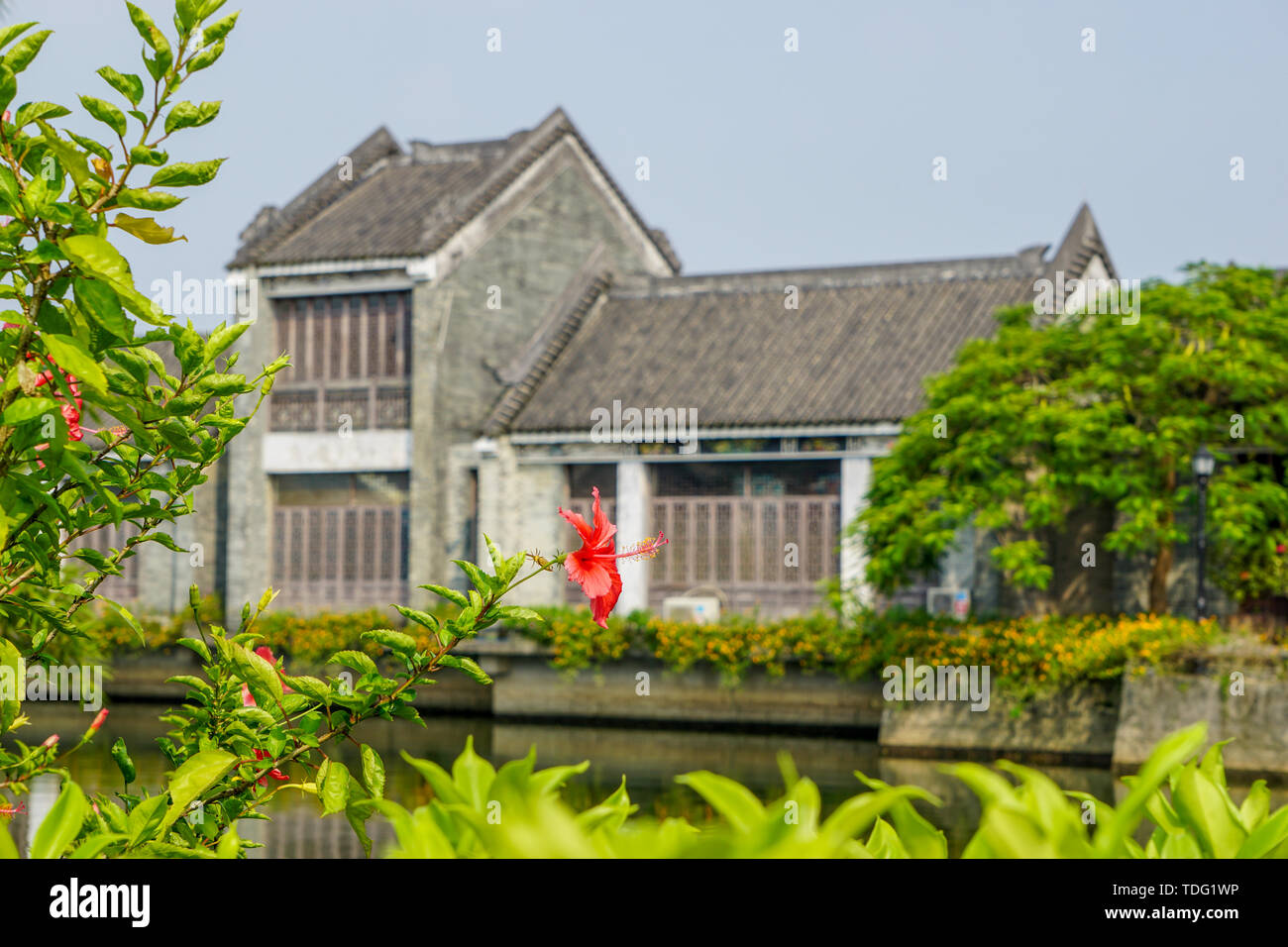 Architettura Lingnan, Lingnan impressioni giardino, Panyu, Guangzhou Foto Stock