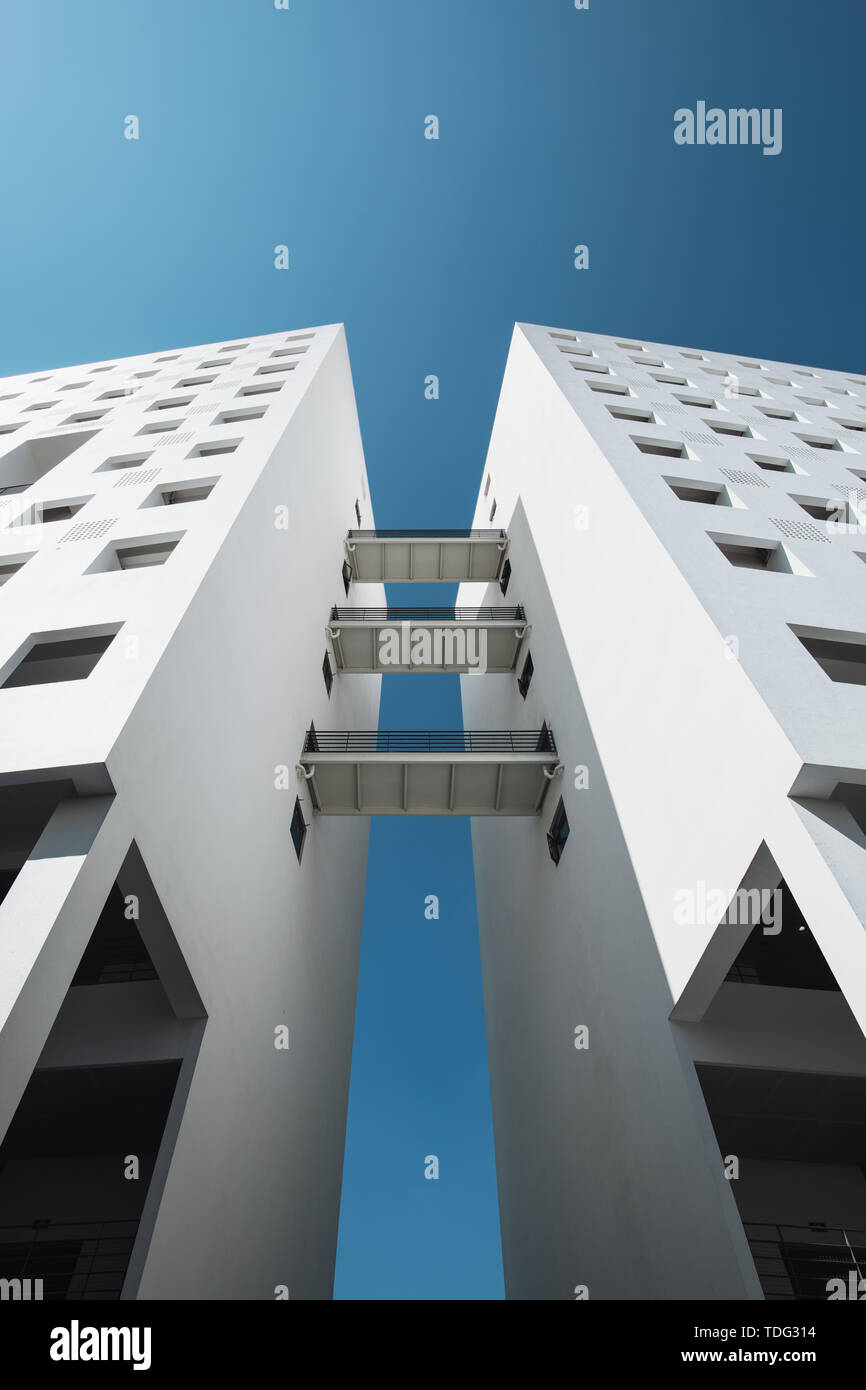 Edificio simmetrico Foto Stock