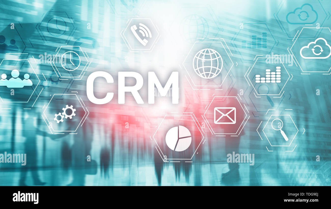 Cliente aziendale Gestione CRM Analisi del concetto di servizio. La gestione dei rapporti. Foto Stock