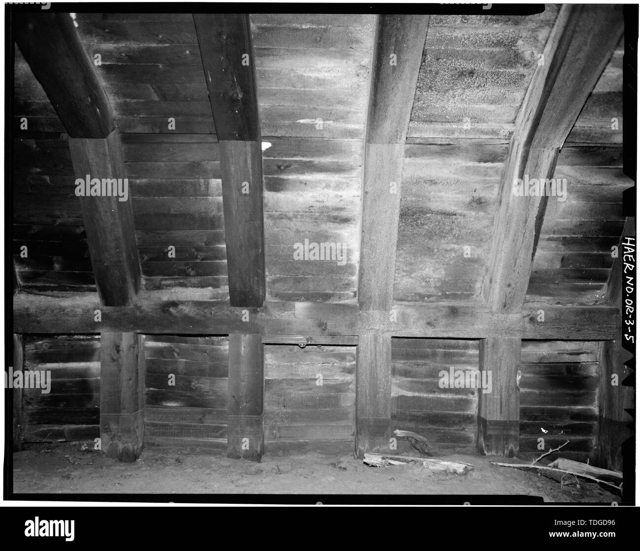 Parete Nord dell'estremità occidentale, guardando a Nord - Portland e Southwestern Tunnel ferroviario, Willamette Meridian, Chapman, contea Columbia, o Foto Stock