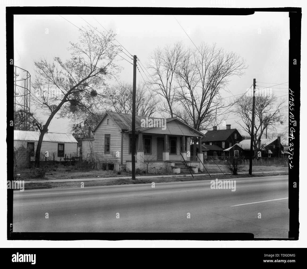 Nord-est e a sud-est della facciata - 730 Walton modo (Casa), Augusta, Richmond County, GA Foto Stock