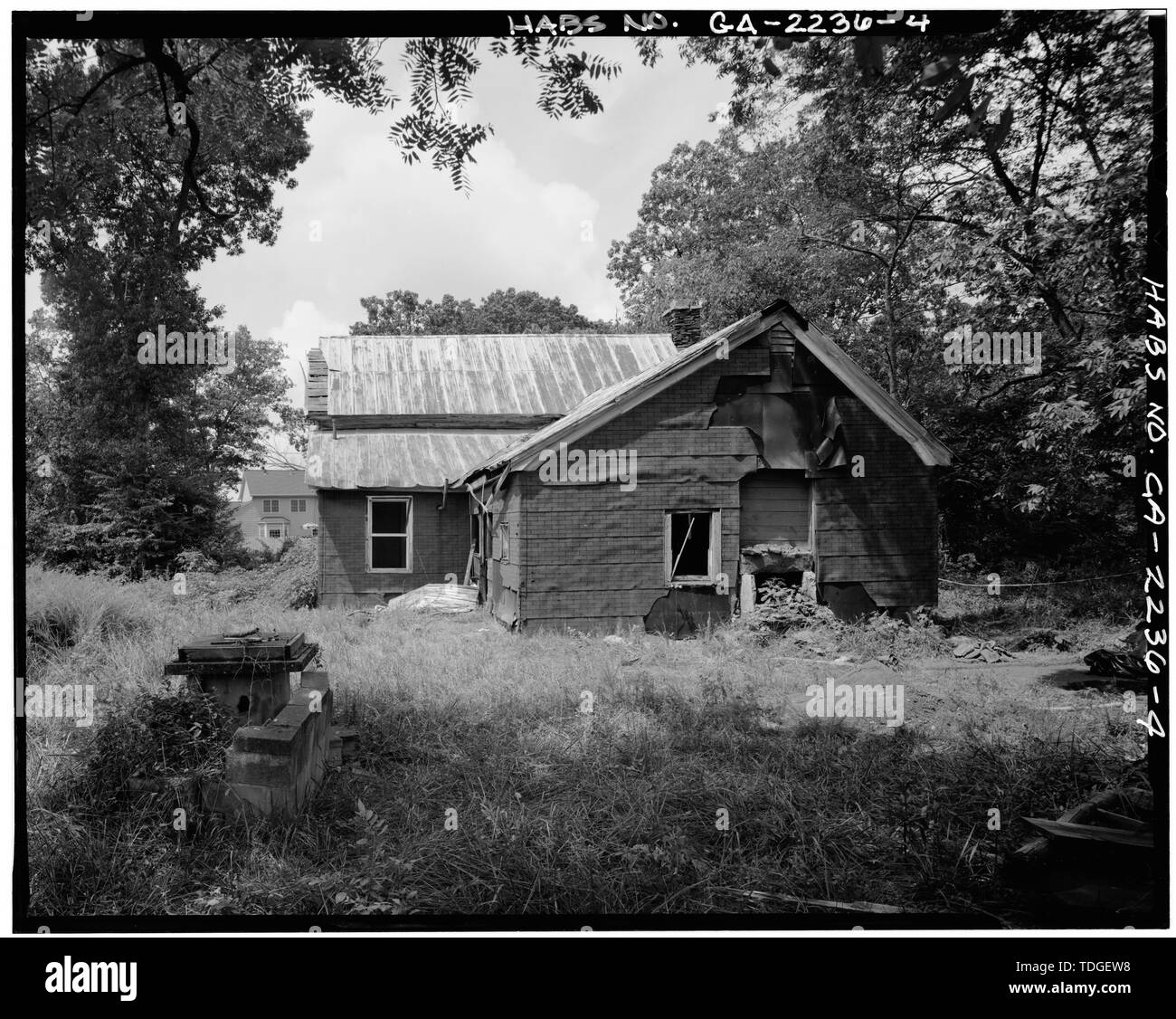 Nord-est posteriore - Benjamin Holmes Farm, 1458 Sanguinello Road, Snellville, Gwinnett County, GA Foto Stock