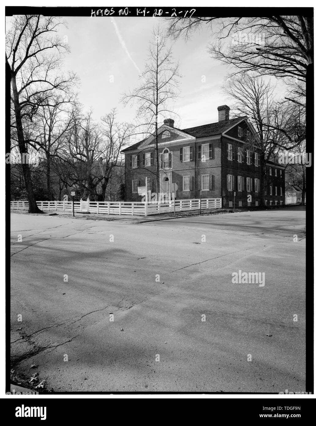 Nord-est Vista della facciata 3-4 ELEVAZIONE E ELL, formato verticale - Liberty Hall, principali e strade Wilkinson, Francoforte, contea di Franklin, KY; Jefferson, Thomas; Brown, John; Marrone, Mason Foto Stock