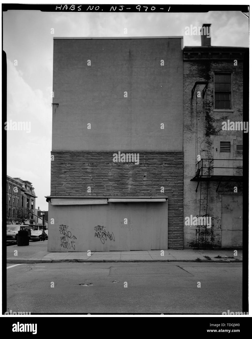 Elevazione del Nord, di fronte East Hanover Street. - 33 East Hanover Street (Edificio commerciale), 33 East Hanover Street, Trenton, Mercer County, NJ Foto Stock