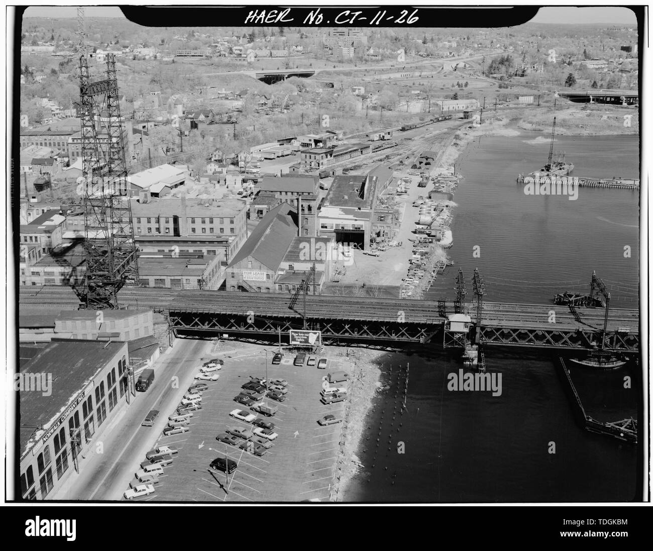 Norwalk River Bridge. Norwalk, Fairfield Co., CT. Sec. 9108, MP 41,47. - Nord-est del corridoio ferroviario, Amtrak itinerario tra nuovi e York-Connecticut Connecticut-Rhode Isola di stato linee, New Haven, New Haven County, CT Foto Stock