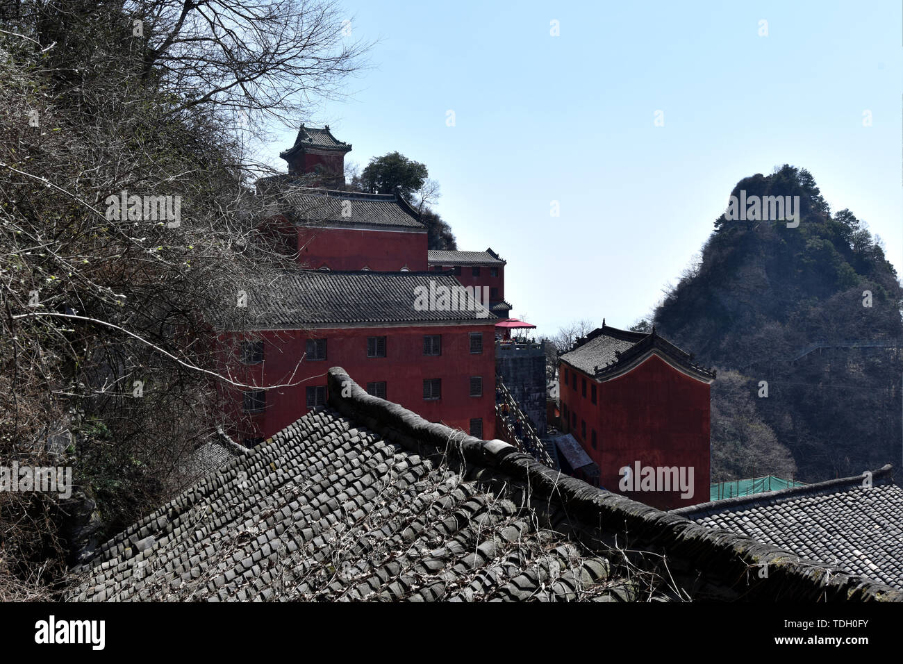 Fotografato in Wudang montagna, provincia di Hubei in aprile 2019 Foto Stock