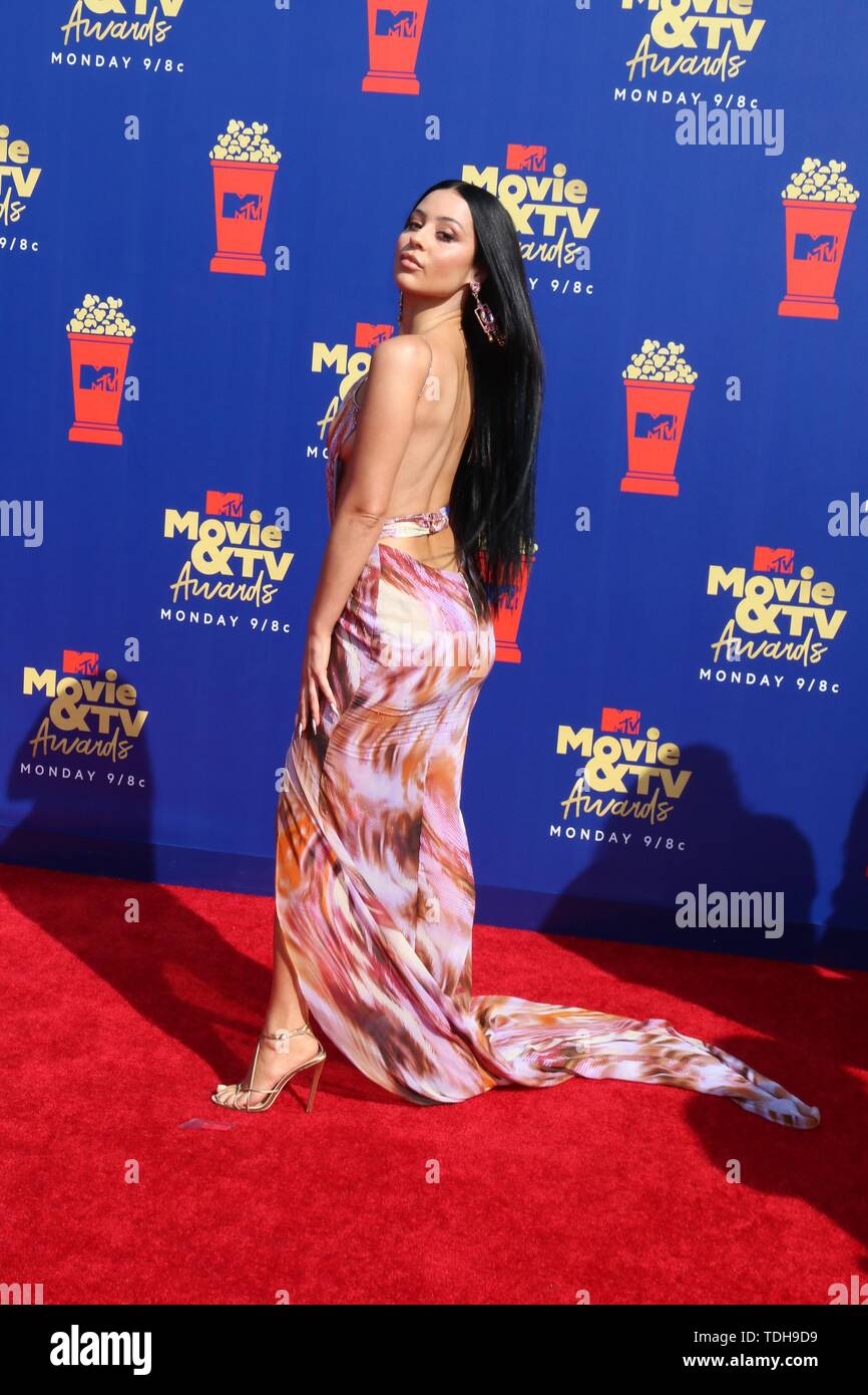 LOS ANGELES - Jun 15: Alexa Demie al 2019 MTV Movie & TV premi al Barker appendiabiti su Giugno 15, 2019 a Santa Monica, CA presso gli arrivi per 2019 MTV Movie e TV Awards, Barker Hangar, Los Angeles, CA 15 Giugno 2019. Foto di: Priscilla concedere/Everett Collection Foto Stock