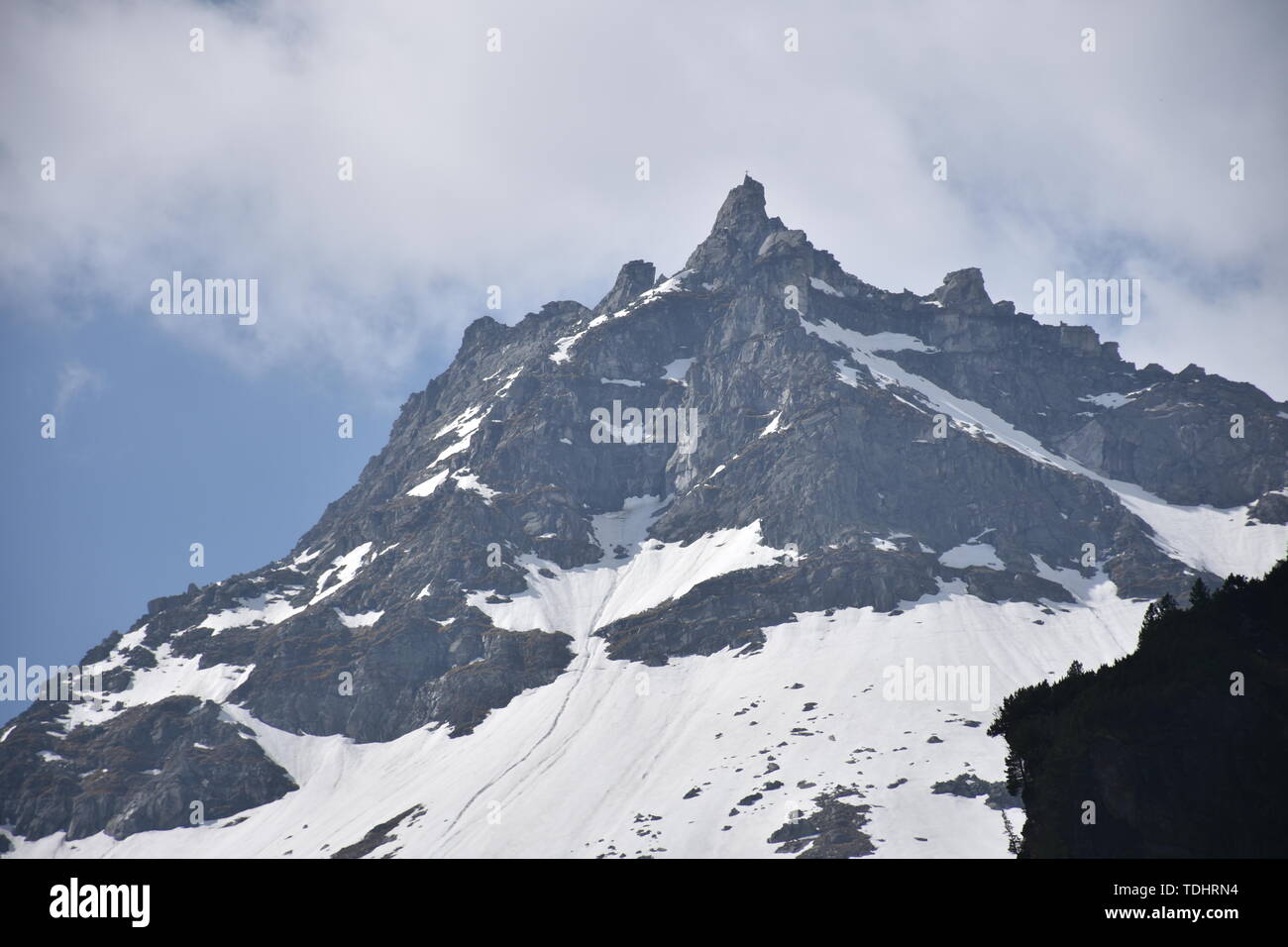 Felbertauern, Hohe Tauern, Granatspitzgruppe, Schnee, Eis Hochtal, Talschluss, Geröll, Alpenhauptkamm, Felbertauernstraße, Felbertauerntunnel, Tunnel Foto Stock