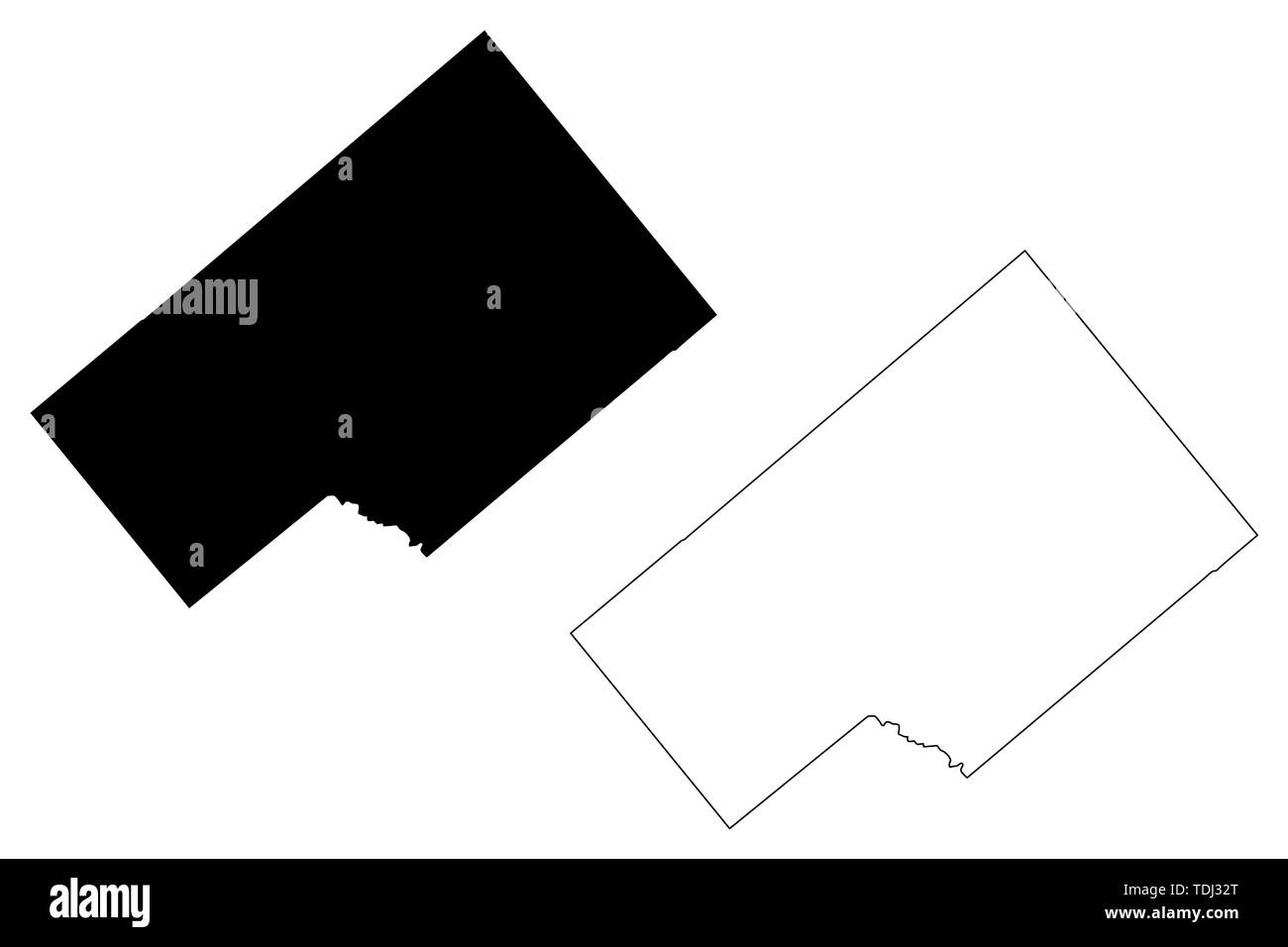 DeWitt County, Texas (contee in Texas, Stati Uniti d'America,USA, Stati Uniti, US) mappa illustrazione vettoriale, scribble schizzo DeWitt mappa Illustrazione Vettoriale