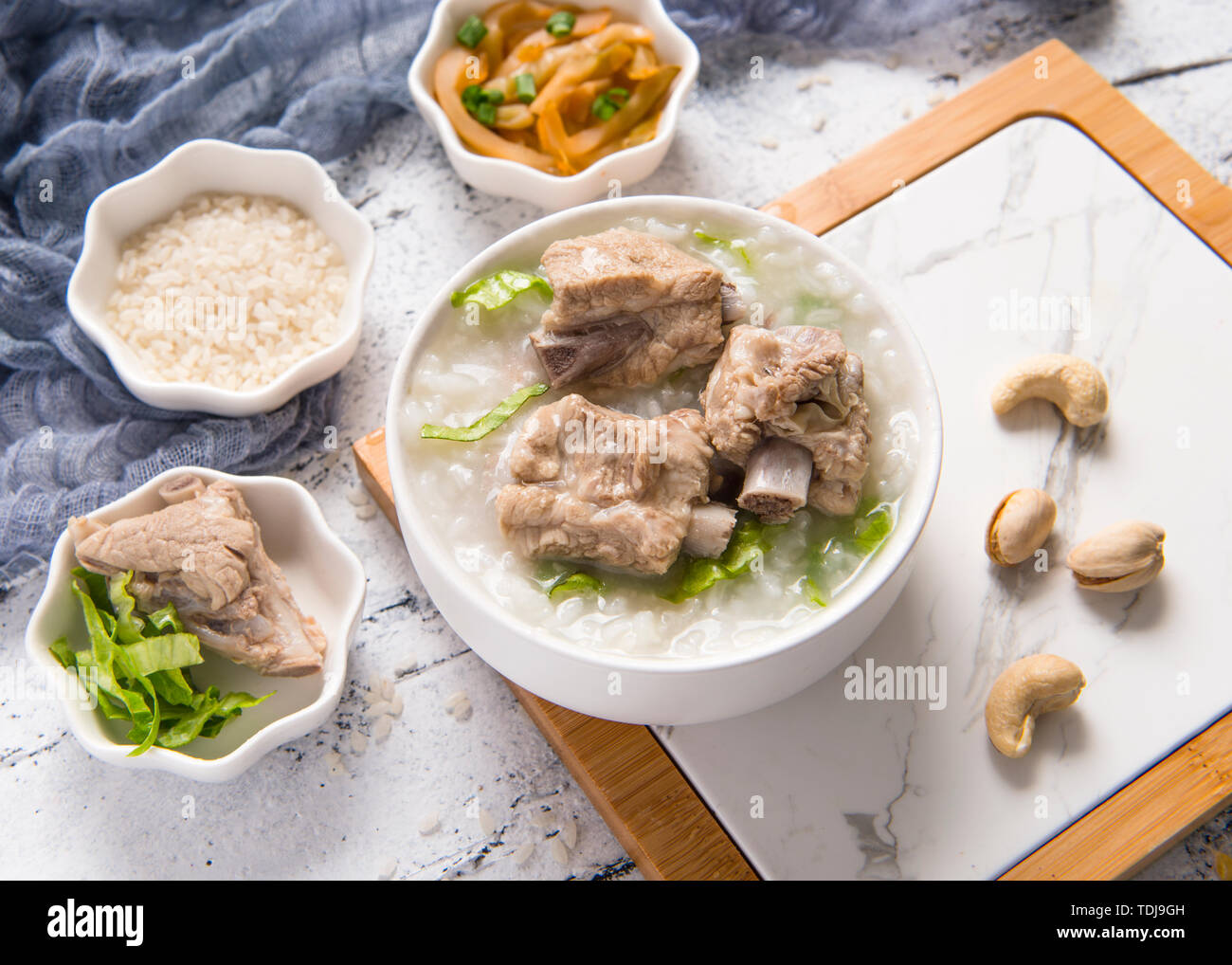 Riso porridge di nervatura Foto Stock