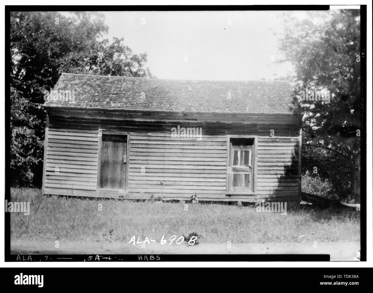 Storici edifici americano sondaggio W. N. Manning, fotografo, 11 giugno 1935. Vecchia Legge ufficio (RIPRODUZIONE) (dai soccorsi di emergenza ADMINISTRATION FOTO) - Nolan Crenshaw House, County Road 54, Greenville, Butler County, AL Foto Stock