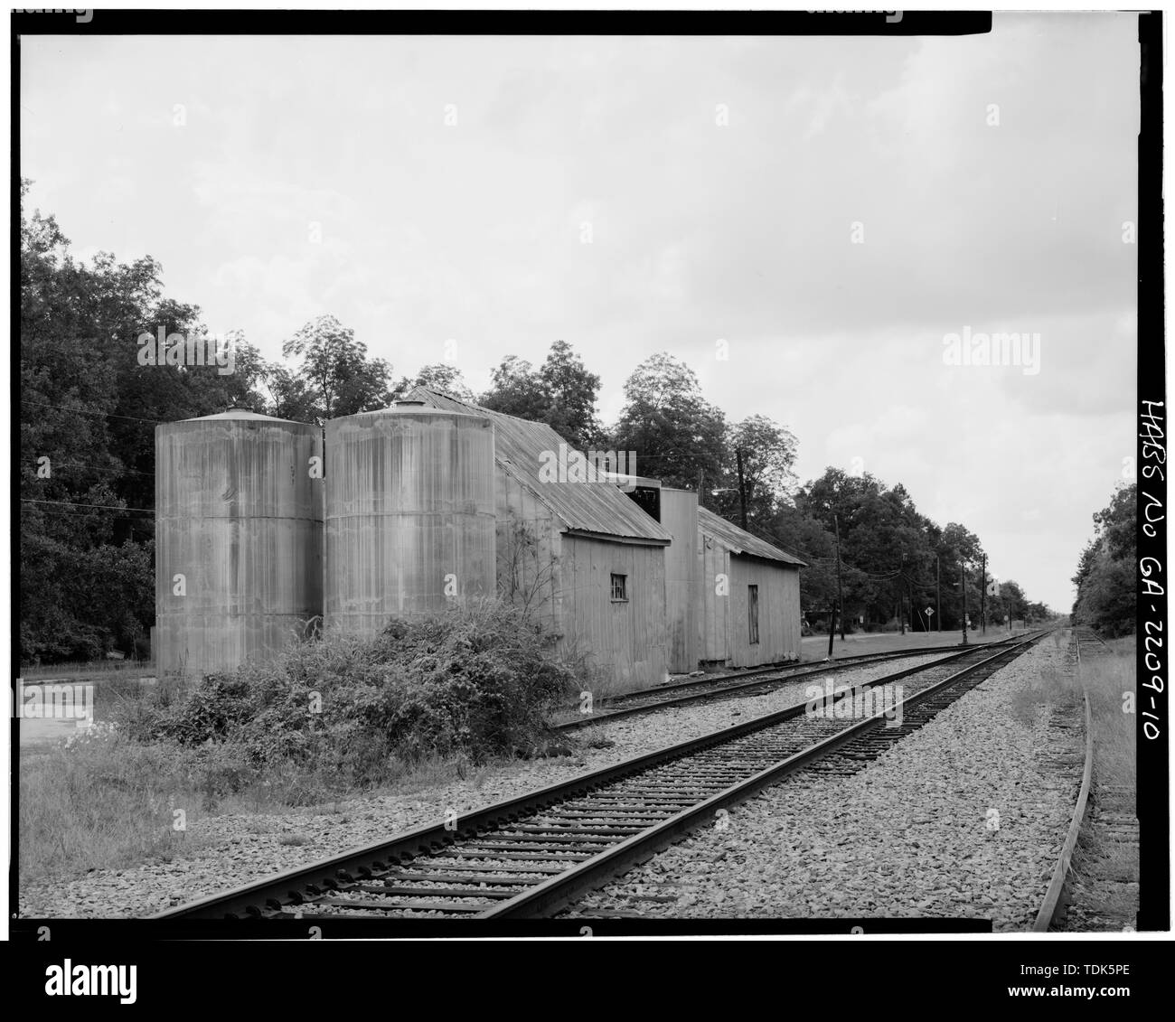 Annessi AD OVEST DI DEPOSITO - Deposito di pianura, Hudson e strade principali, pianure, Sumter County, GA Foto Stock