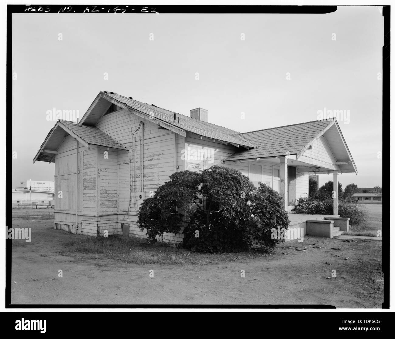 Vista complessiva da nord-ovest - Phoenix Indian School, Cottage, Angolo Nordest della Central Avenue e Indian School Road, Phoenix, Maricopa County, AZ Foto Stock