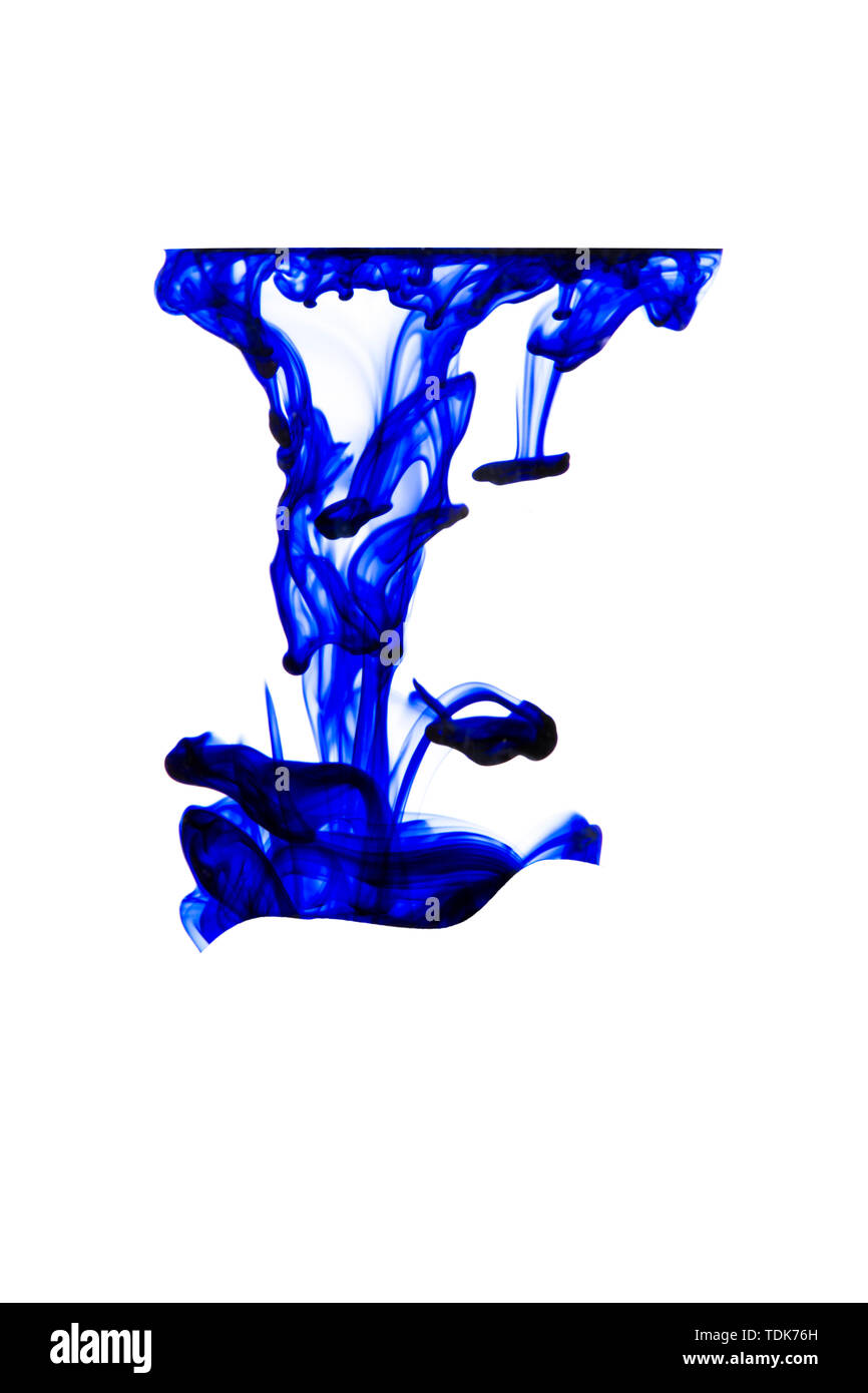 Inchiostro blu texture Foto Stock