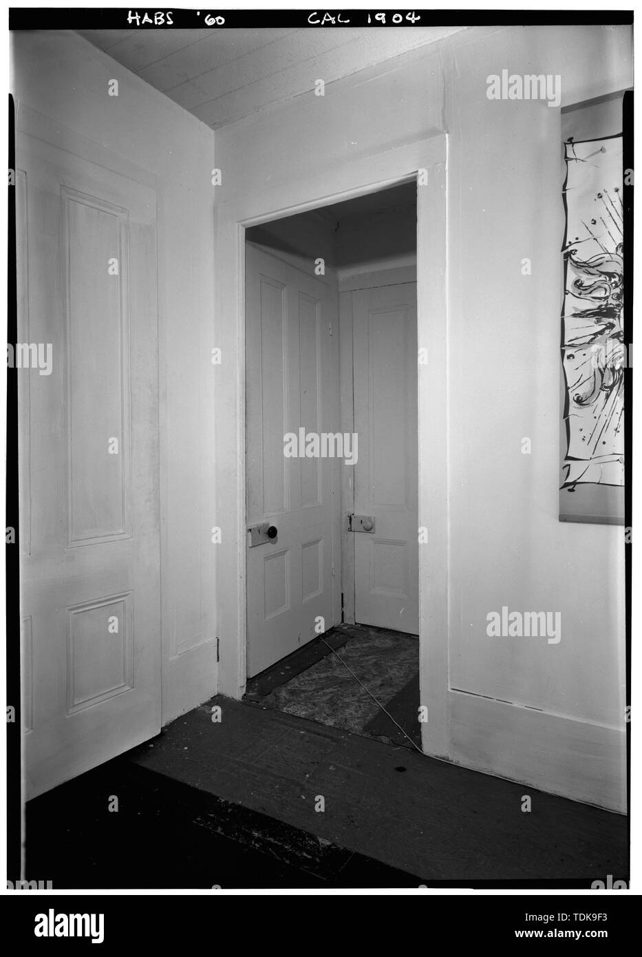 Ottobre 2, 1960 UPSTAIRS HALL - Phelps House, 329 Divisadero Street, San Francisco, San Francisco County, CA Foto Stock