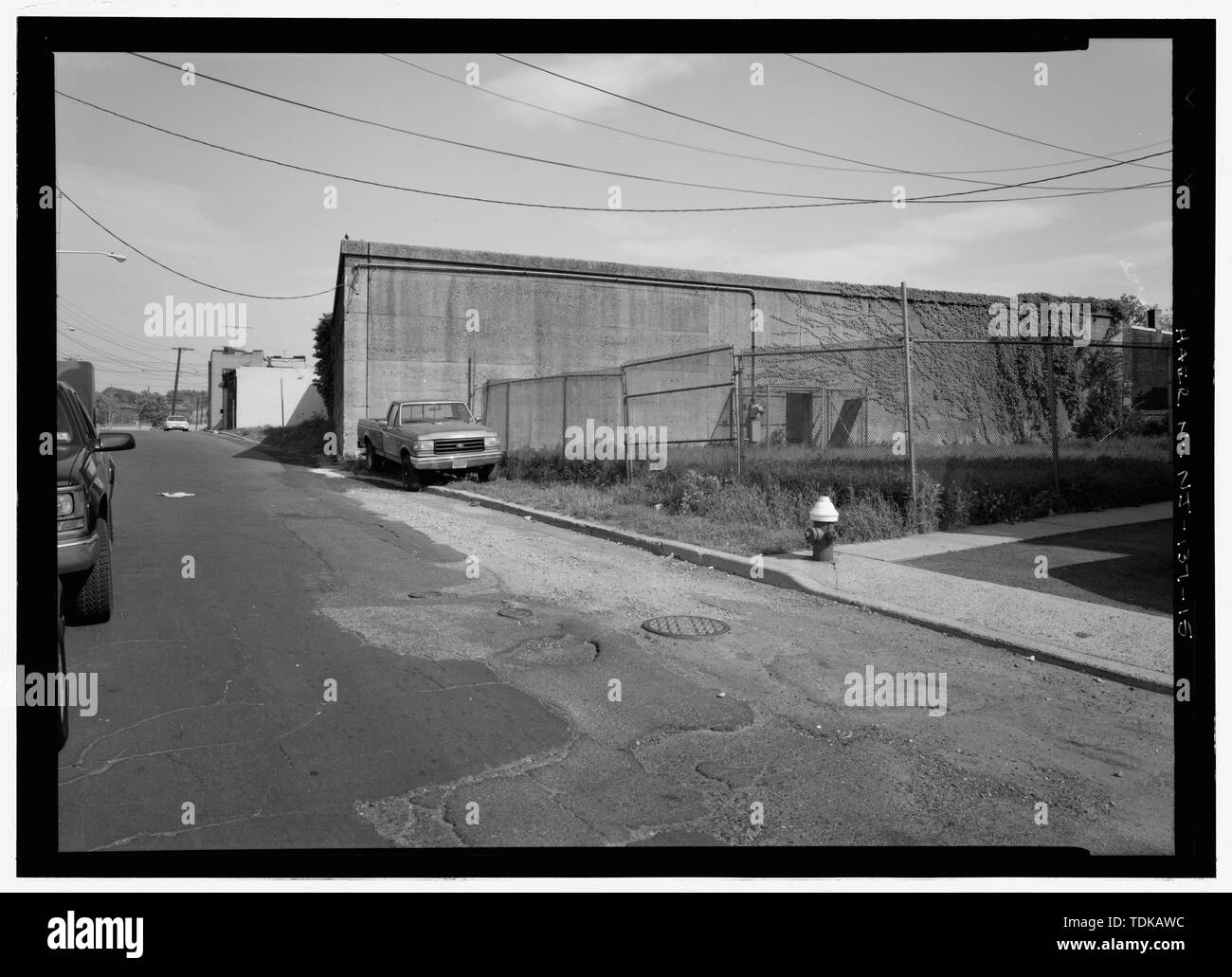 Aprire il taglio n. 2, guardando ad est - Delaware, Lackawanna e Ferrovia Occidentale, a sud del Tunnel di Bergen, Jersey City, Hudson County, NJ Foto Stock