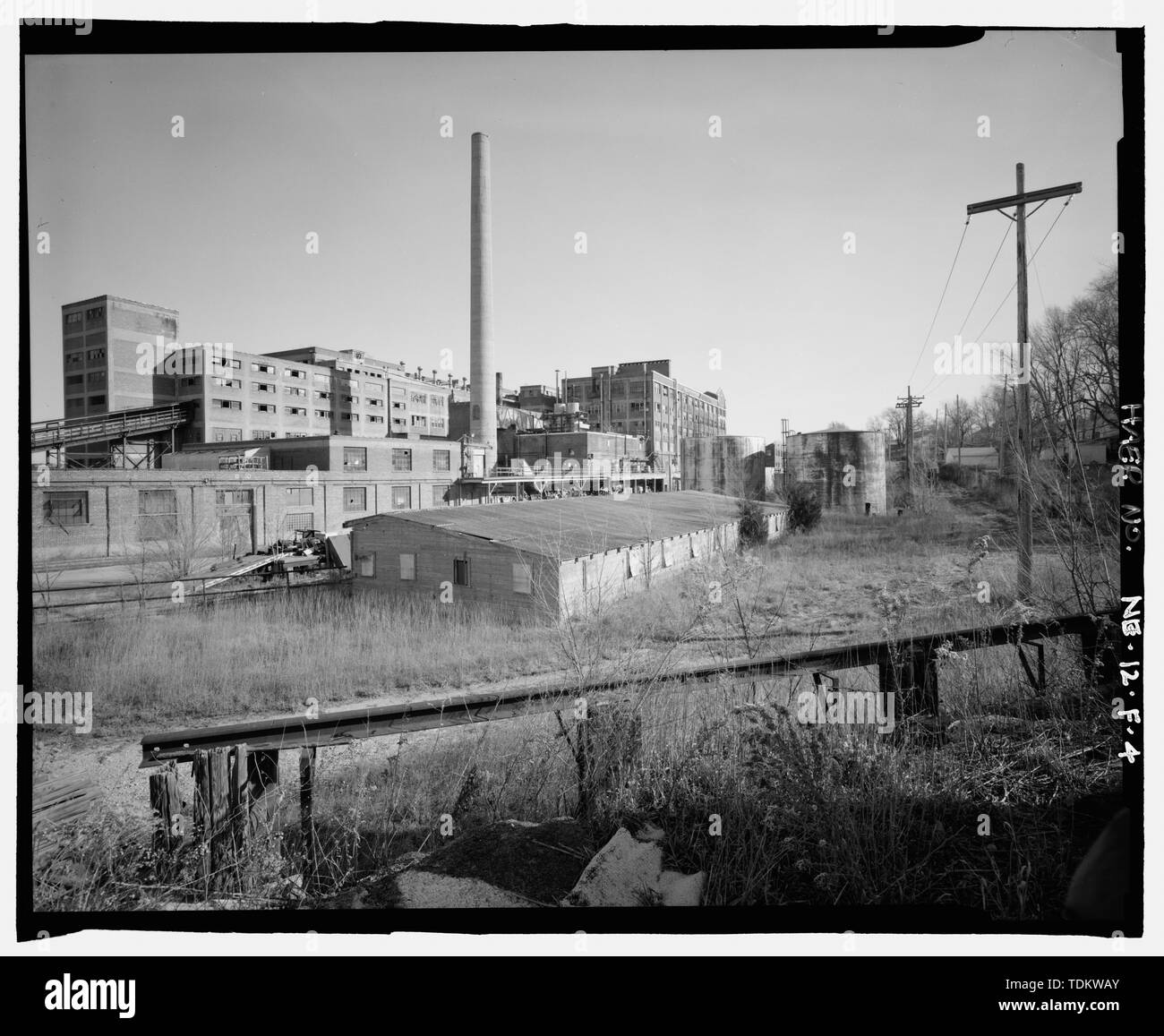 Vista obliqua guardando a nord-est - Skinner confezionamento della carne vegetale, Annesso n. 4, 6006 Sud Twenty-Seventh Street, Omaha, Douglas County, NE Foto Stock